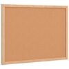 vidaXL Tablero de corcho con marco de madera de pino macizo 40x30 cm