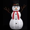 vidaXL Muñeco de nieve decorativo de Navidad con LED tela lujosa 90 cm