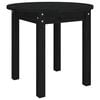 vidaXL Mesa de centro madera maciza de pino negro &Oslash; 45x40 cm