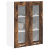 vidaXL Mueble colgante con puerta Roble ahumado 60 x 31 x 80 cm