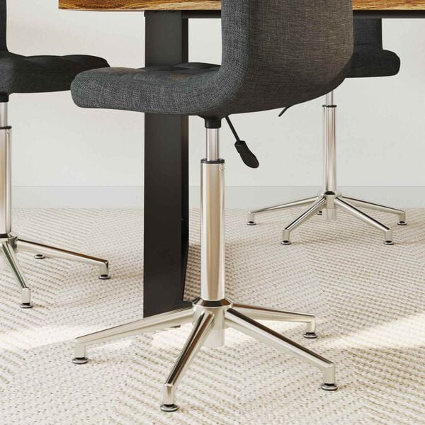 vidaXL Cilindro de Gas para Silla de Oficina Cromado 21,5 cm Hierro