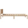 vidaXL Estructura de cama Marr&oacute;n 75 x 190 cm Madera maciza de Pino