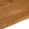 vidaXL Tablero de mesa borde natural madera maciza mango 60x60x2,5 cm