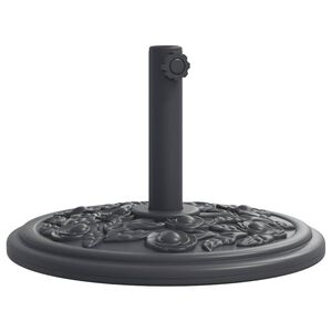 vidaXL Base de sombrilla semicircular para palos de &Oslash;38/48 mm 12 kg