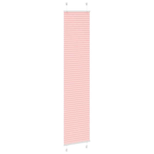 vidaXL Estor Plisado rosa 45x200 cm Tela Ancho 44,4 cm Poliéster