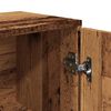 vidaXL Aparador de madera de ingeniería madera envejecida 88x30x64 cm