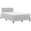 vidaXL Cama tipo Box Spring Gris Claro 120 x 190 cm Terciopelo