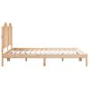 vidaXL Cama extralarga sin colch&oacute;n madera maciza 140x210 cm