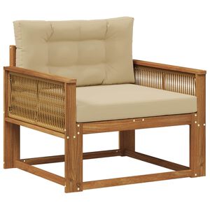 vidaXL Sof&aacute; intermedio de exterior Natural