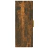 vidaXL Armario de pared contrachapada roble ahumado 34,5x34x90 cm