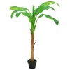 vidaXL &Aacute;rbol bananero artificial con macetero 180 cm verde