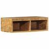 vidaXL Mueble de TV de pared madera maciza de mango rugosa 60x30x19 cm