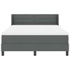 vidaXL Cama tipo Box Spring con colch&oacute;n Gris oscuro 200 x 160 cm tela