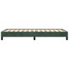 vidaXL Estructura de cama sin colchón terciopelo verde oscuro 90x200cm