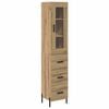 vidaXL Alacena Roble artisan 34,5 x 34 x 180 cm Madera de ingenier&iacute;a