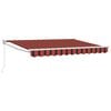 vidaXL Toldo retr&aacute;ctil Naranja, Negro y Amarillo 2,5 x 2 m