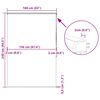vidaXL Estor enrollable para ducha casete tela 160x240 cm ancho 156 cm