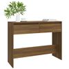 vidaXL Mesa consola madera de ingenier&iacute;a marr&oacute;n roble 100x35x76,5 cm