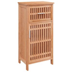vidaXL Mueble de ba&ntilde;o madera maciza de nogal 42x29x82 cm