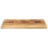 vidaXL Tablero de mesa rectangular madera mango rugosa 80x60x2,5 cm