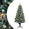 vidaXL &Aacute;rbol de Navidad artificial Verde 180 cm PVC, Acero y Pl&aacute;stico