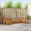 vidaXL Juegos de sof&aacute;s 7 pcs Natural Madera de Acacia S&oacute;lida
