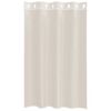 vidaXL Cortinas de gasa con ojales 2 uds crema 140x175 cm