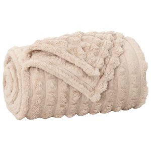vidaXL Manta Beige 150 x 130 cm 0.5 kg Lana
