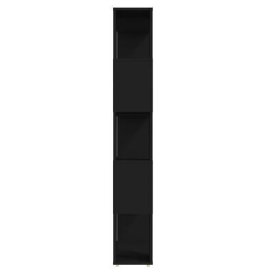 vidaXL Estantería divisor de espacios aglomerado negro 80x24x155 cm