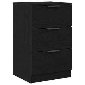 vidaXL Armario de Noche Roble Negro 40 x 65 x 65 cm
