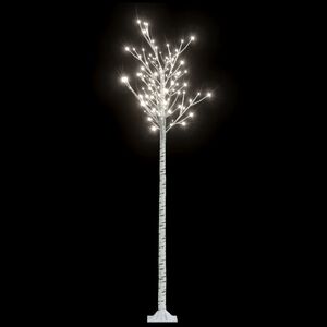 vidaXL &Aacute;rbol de Navidad LED blanco fr&iacute;o sauce interior exterior 2,2 m
