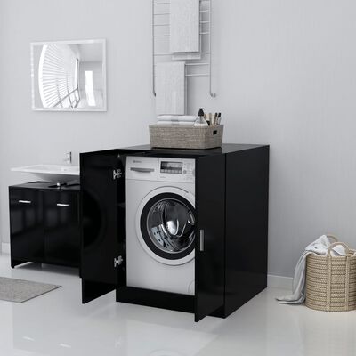 vidaXL Armario de lavadora negro 71x71,5x91,5 cm
