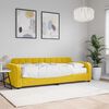 vidaXL Sof&aacute; cama con colch&oacute;n terciopelo amarillo 80x200 cm