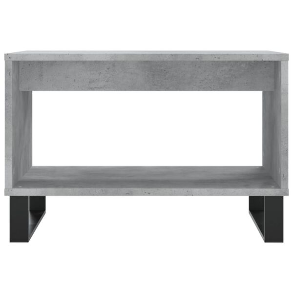 vidaXL Mesa de centro madera de ingenier&iacute;a gris hormig&oacute;n 60x50x40 cm