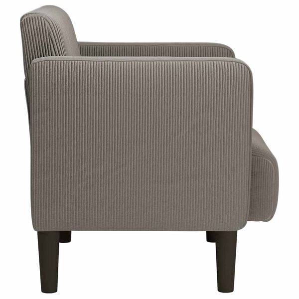 vidaXL Sill&oacute;n con reposabrazos gris claro 54 cm tejido de pana