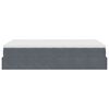 vidaXL Estructura cama otomana colch&oacute;n terciopelo gris oscuro