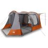 vidaXL Tienda de campa&ntilde;a para coche impermeable gris y naranja