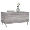vidaXL Mesa de centro madera contrachapada gris Sonoma 90x44,5x45 cm