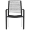 vidaXL Juego de comedor de jard&iacute;n 3 piezas negro
