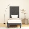 vidaXL Cabecero de cama de pared madera maciza pino gris 82,5x3x110 cm