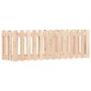 vidaXL Arriate elevado jard&iacute;n con valla madera maciza pino 150x50x50cm