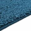 vidaXL Alfombra antideslizante para ba&ntilde;o con corte para inodoro Azul