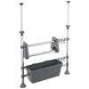 vidaXL Organizador de cocina ajustable aluminio