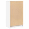 vidaXL Zapatero de madera contrachapada blanco 59x35x100,5 cm