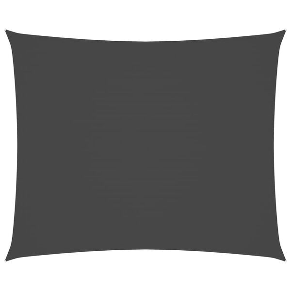 vidaXL Toldo de vela rectangular tela Oxford gris antracita 6x7 m