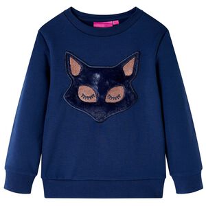vidaXL Sudadera infantil azul marino 116
