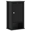 vidaXL Mueble de pared ba&ntilde;o BERG madera maciza pino negro 40x27x71,5cm