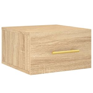 vidaXL Mesita de noche de pared color roble Sonoma 35x35x20 cm
