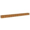 vidaXL Jardinera elevada 580x50x36 cm acero corten