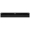 vidaXL Muebles de pared TV 2 uds madera ingenier&iacute;a negro 100x30x30 cm